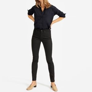 Everlane mid rise ankle classic skinny jeans in black